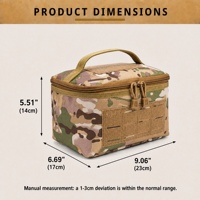 Pochette tactique personnalisée avec logo, sac utilitaire Molle, durable, imperméable avec fermeture éclair pour la chasse en plein air, le tir, la randonnée, le camping