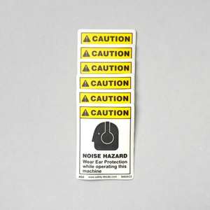 Pegatina de Seguridad Adhesiva Resistente al Calor y al Agua con Advertencia de Ruido para Equipos Industriales y Seguridad en el Lugar de Trabajo - Product Image 4