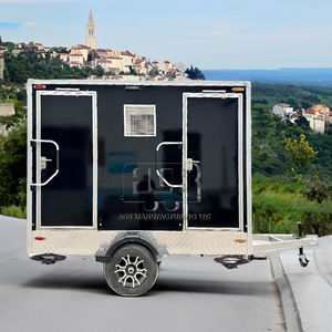 Remorque de luxe en acier portable pour toilettes avec ACB 2 stalles pour toilettes mobiles extérieures à vendre en camping - Product Image 6