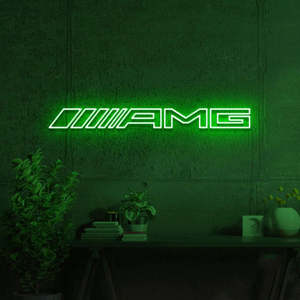 AMG Car Neon Sign Custom LED Neon Light <b>USB</b> Powered Dimmable Wall Sign <b>for</b> Garage Showroom Game Room Auto Decor - Product Image 3