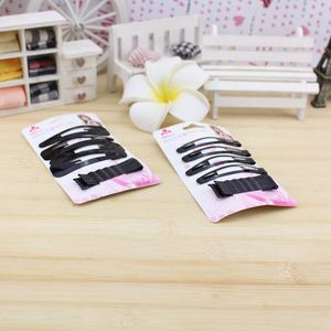 Black Hair Clips <b>Set</b> 6.5cm Metal Side Clips For Daily Use - Product Image 4