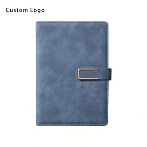 Carnets à couverture rigide en cuir PU faits à la main avec serrures, carnets A5 personnalisés pour étudiants, promotions commerciales - Product Image 1
