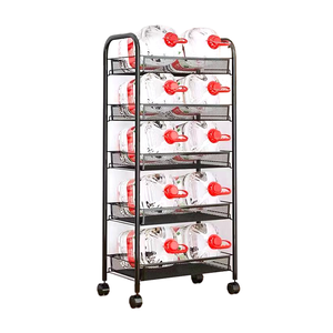 High-quality Household Storage Rack Five-layer Movable Stroller Baby Storage Rack