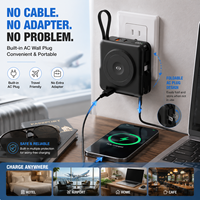2026 Neu 10000mAh 22,5W Schnellladungs-Powerbank AC-Ladegerät Magnetisches Kabelloses Ladegerät 3-in-1 Tragbare Powerbank