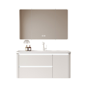Bathroom cabinet ceramic integrated basin thickened stainless steel honeycomb aluminum bathroom cabinet - Product Image 5
