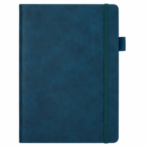 Aurelux Premium Brown Leather Case Bound Journal <b>Notebook</b> Elastic Band Closure for Professional Daily Writing Office Planning - Product Image 2