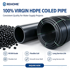 Tubo in HDPE da 110mm PN16 OEM per Drenaggio, Prezzo Conveniente, Tubo PEAD di <span class=keywords><strong>REHOME</strong></span> Factory - Product Image 4