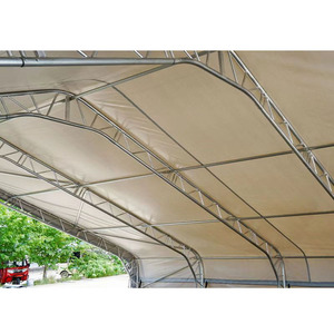 Tente de stockage en tissu à double structure robuste, tente industrielle avec couverture en PVC pour ateliers et logistique en extérieur - Product Image 3