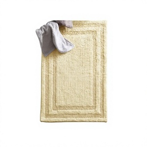 Tapis de bain de luxe écologiques à motifs floraux, ultra-doux, séchage rapide, en coton, conçus par des designers, fabriqués à la machine, vente en gros - Product Image 1