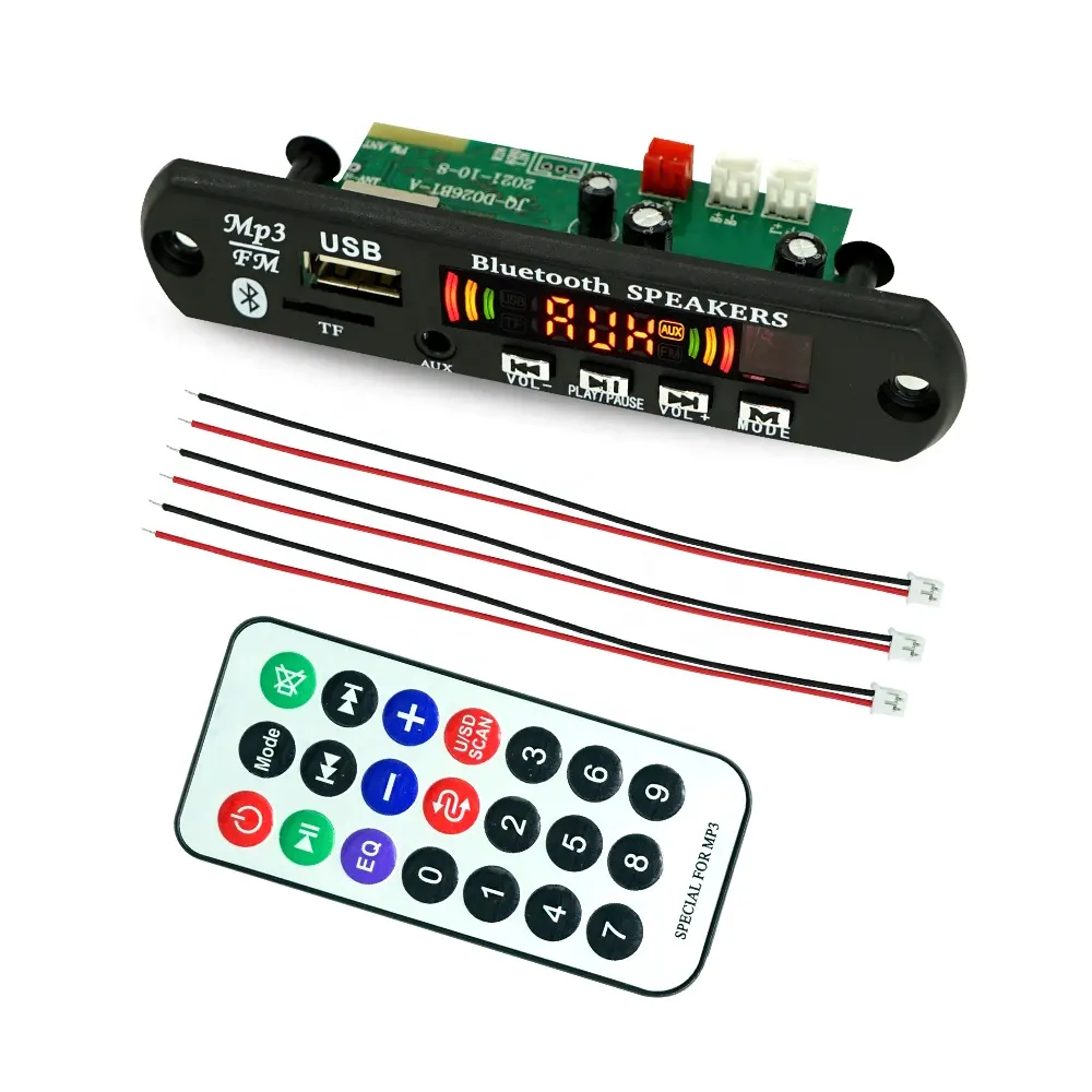 JQ Car Mini Sound Equipment Power Bluetooth Amplifier Module Speaker Audio Board Stereo 2X25W DC 7V-16V