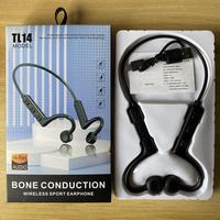 Earphone konduksi tulang harga rendah, headphone telinga terbuka Headset nirkabel olahraga tahan air