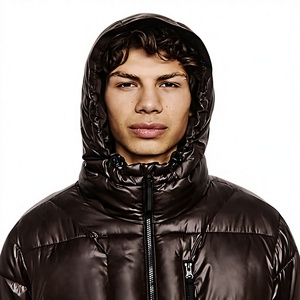 Puffer Jacket Winter Warm Lightweight Quilted Hooded Outdoor Urban Fashion Water Resistant Comfortable Stylish Durable Coat - Product Image 3
