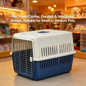 Cage de transport pour animaux de compagnie, durable, à roulettes, en PP, pour animaux de taille moyenne et grande, utilisation en voiture et en avion - Product Image 2