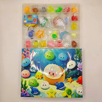 YT Wholesale Compte à rebours de Noël 24 jours de surprises, Ensemble de jouets anti-stress à presser, comprenant des jouets squishy en forme de dumpling et des pendentifs squishy