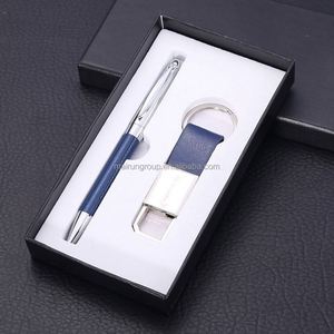 Ensemble cadeau d'affaires personnalisé en gros fabriqué en Chine pour hommes, stylo en métal de luxe et porte-clés avec logo personnalisé à prix compétitif - Product Image 5