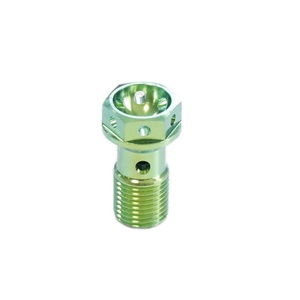 Vendita Diretta dalla Fabbrica, <span class=keywords><strong>Bulloni</strong></span> Banjo in Titanio per Moto Marca RFX, M10 Gr5, <span class=keywords><strong>Testa</strong></span> <span class=keywords><strong>Esagonale</strong></span>, Filettatura UNF, Anodizzati Colorati, Misure Personalizzate OEM - Product Image 5