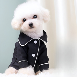 Pijamas <span class=keywords><strong>de</strong></span> lujo para perros <span class=keywords><strong>de</strong></span> estilo real <span class=keywords><strong>Bulldog</strong></span> francés Perros <span class=keywords><strong>de</strong></span> raza pequeña Material <span class=keywords><strong>de</strong></span> poliéster Diseño clásico Patrón sólido <span class=keywords><strong>de</strong></span> moda Todo - Product Image 1