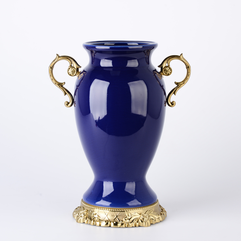 European Luxury Double Ear Trumpet Vase
