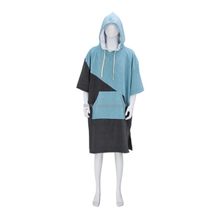 Custom Microfiber Terry Hooded Beach Poncho <strong>Towel</strong> <strong>Robe</strong> Surf Poncho <strong>Changing</strong> <strong>Towel</strong> for Adult - Product Image 5