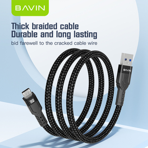Bavin CB262 Câble de Données <span class=keywords><strong>USB</strong></span> 18 W Tressé en Nylon à Charge Rapide <span class=keywords><strong>Micro</strong></span> Type-C pour Téléphones Android - Product Image 5