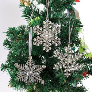 Adornos Colgantes de Copo de Nieve de Plástico para Árbol de Navidad, Decoraciones de Invierno, Colgante para Fiesta Temática de Frozen - Product Image 1