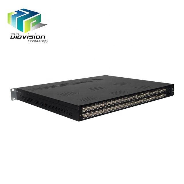 (Q124X) Professional IPTV Live Broadcasting DVB-S/S2/S2X ISDBT Tuner to IP Gateway DVB S2 to IP Streamer with Biss Descrambling