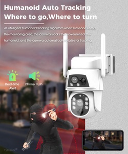 OEM CCTV <span class=keywords><strong>Camera</strong></span> năng lượng mặt trời Powered an ninh camhipro 4MP ống kính kép không dây ngoài trời tầm nhìn ban đêm WIFI 4 gam Sim Thẻ năng lượng mặt trời máy ảnh - Product Image 5