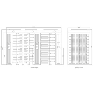Kiểm soát truy cập cửa Hệ thống thiết bị an ninh 3 kênh RFID chiều cao đầy đủ turnstile cho nhà máy - Product Image 4