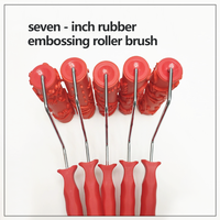 Usine directe 7 pouces diatomite gaufrage rouleau brosse Texture peinture Art outils pour la décoration de Film mural