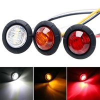 Ventas calientes Nuevo DC 12V Camión y coche Luz trasera Rojo Blanco Ámbar LED Luces de posición lateral para remolque Luces Led Para Camion