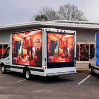 Écran d'affichage LED P4 pour remorque, alimenté par batterie solaire, pour événements mobiles et roadshows en extérieur