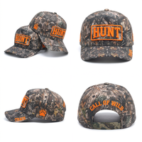Gorra de Béisbol de Camuflaje para Caza al por Mayor, Duradera, Resistente al Agua, con Camuflaje de Corteza de Árbol y Bordado 3D en Relieve de Huella de Pata