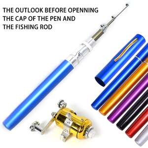 Combo Cần Câu Thu Rút Nhỏ Bỏ Túi Nhỏ Gọn Nước Mặn 5 Khúc Bút Cần Câu - Product Image 2