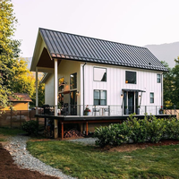 Villa préfabriquée en acier léger de qualité supérieure, assemblage simple, luxe moderne, personnalisation à guichet unique