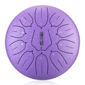 Instruments de Musique à Percussion à Vendre, Kit de Tambours de Poche 11 Notes 12 Pouces, Handpan, Tank <span class=keywords><strong>Drum</strong></span>, Tongue <span class=keywords><strong>Drum</strong></span> en Acier - Product Image 5