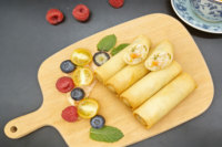 Rouleaux de printemps surgelés 1oz, directement de l'usine, approvisionnement en gros, IQF, collation asiatique croustillante, faible MOQ, vente en gros, OEM