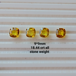 พลอยแซฟไฟร์สีเหลืองคุณภาพสูงที่เพาะเลี้ยงในห้องปฏิบัติการ รูปทรงหลากหลาย ตัดตามสั่ง ความใสสูง สำหรับทำเครื่องประดับ งานฝีมือ - Product Image 6