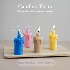 Handmade Creative Colorful Natural Soy Wax Pillar Shape Scented <b>Candles</b> - Product Image 6