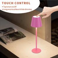 Lampe de bureau/étude LED moderne multicolores professionnelle, commande tactile, CRI 90 élevé, métal, sans fil, E26, dimmable