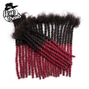 Due fili di rotazione Dreadlocks <span class=keywords><strong>Afro</strong></span> Locs crespo estensione ordinata acconciatura per uomo capelli umani Locs - Product Image 6