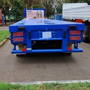 Semi-remorque porte-conteneurs 3 essieux 60 tonnes, plateau 20 pieds haute capacité, plateau 40 pieds, avec verrouillage conteneur en acier - Product Image 3