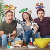 2026 Welt-Sport-Cup Fußball-Stirnbänder Großpackung Fußball-Partyartikel mit Buchstaben-Ball-Designs Fan-Anfeuerzubehör für Sportveranstaltungen