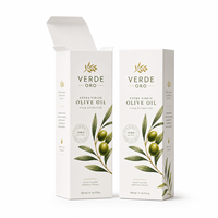 Boîte en carton blanc imprimée sur mesure de qualité supérieure pour l'emballage de bouteilles d'huile d'olive, destinée aux détaillants d'aliments gastronomiques