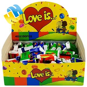 <span class=keywords><strong>Chewing</strong></span>-<span class=keywords><strong>gum</strong></span> Bicolore Aromatisé aux Fruits, Saveur Love Bubble <span class=keywords><strong>Gum</strong></span>, Conditionné en Bouteille <span class=keywords><strong>avec</strong></span> Autocollants Tatouages - Product Image 3