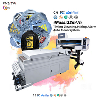 Nueva Impresora DTF de Alta Velocidad de 60 cm, Fulinyin Eps I3200, Totalmente Automática, 22 m²/h, Rodillo de Película, Agitador de Tinta en Polvo, Horno, Fácil de Operar