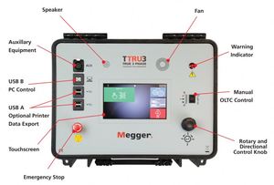 เครื่องวัดอัตราส่วนรอบหม้อแปลงไฟฟ้า 3 เฟส TTRU3 True 3 Phase Transformer Turns Ratiometer - Product Image 2