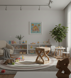 Taburete de Madera Suar Hecho a Mano, Diseño Industrial Moderno, Ecológico, Construcción Robusta, Tonos Cálidos, Mejora el Interior del Dormitorio - Product Image 1