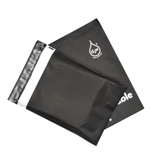 Paquete de sobre para mensajería, Bolsas de envío personalizadas, color negro, con logotipo de clientes de negocios pequeños, 10x13