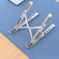 Support pour ordinateur portable en fer argenté, nouveau design, 18 pouces, réglable sur plusieurs niveaux, compatible avec les ordinateurs portables/notebooks