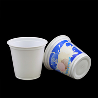 Gobelets en plastique à paroi simple, écologiques, avec logo imprimé, en PP de qualité alimentaire, résistants au congélateur, 75mm-500ml, à faible MOQ, prix usine